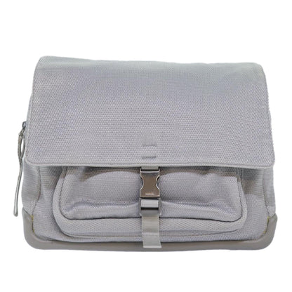 PRADA Sports Shoulder Bag Nylon Gray Auth bs16388