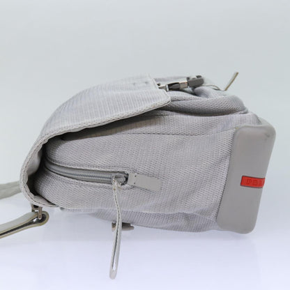 PRADA Sports Shoulder Bag Nylon Gray Auth bs16388