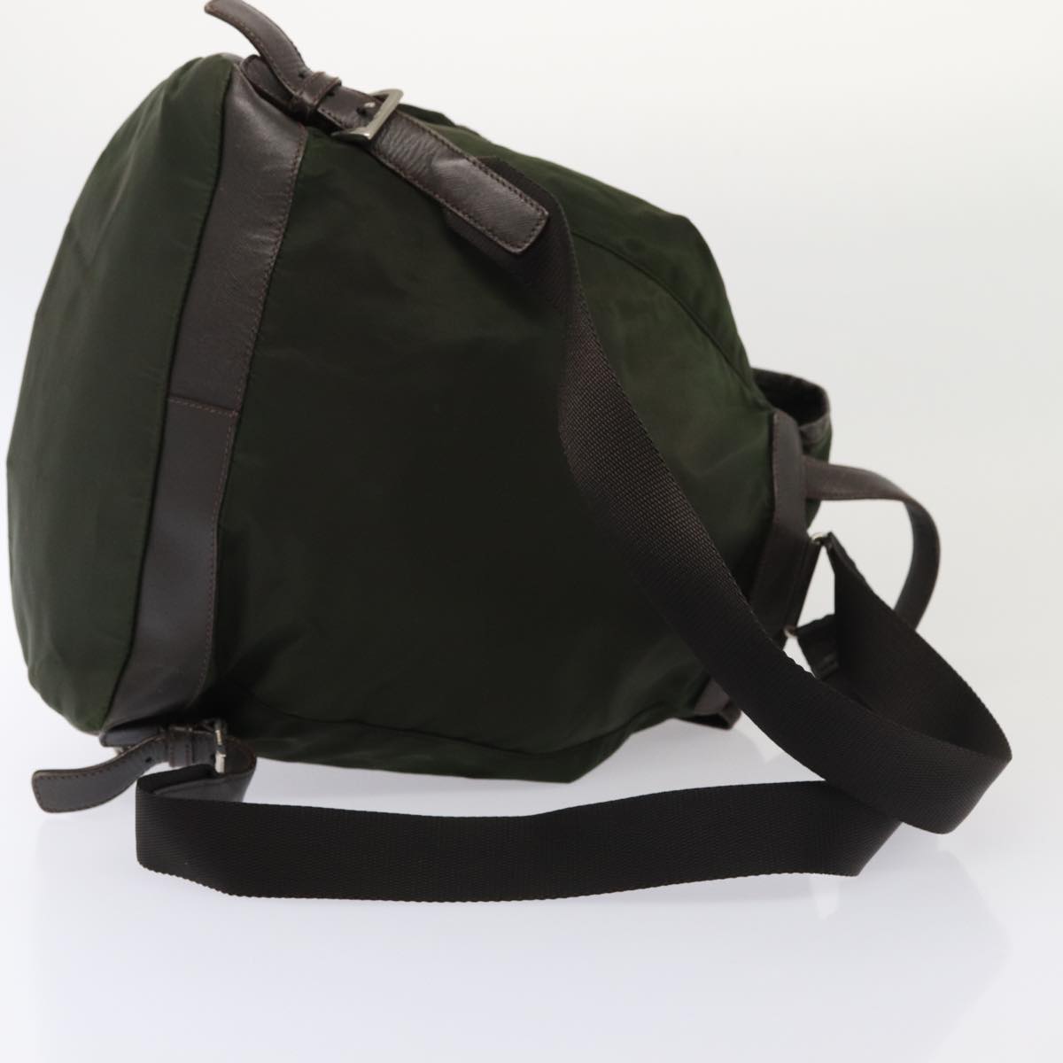 PRADA Backpack Nylon Khaki Auth bs16433