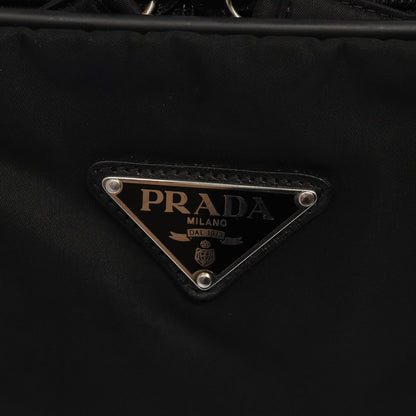 PRADA Boston Bag Nylon 2way Black Auth bs16545