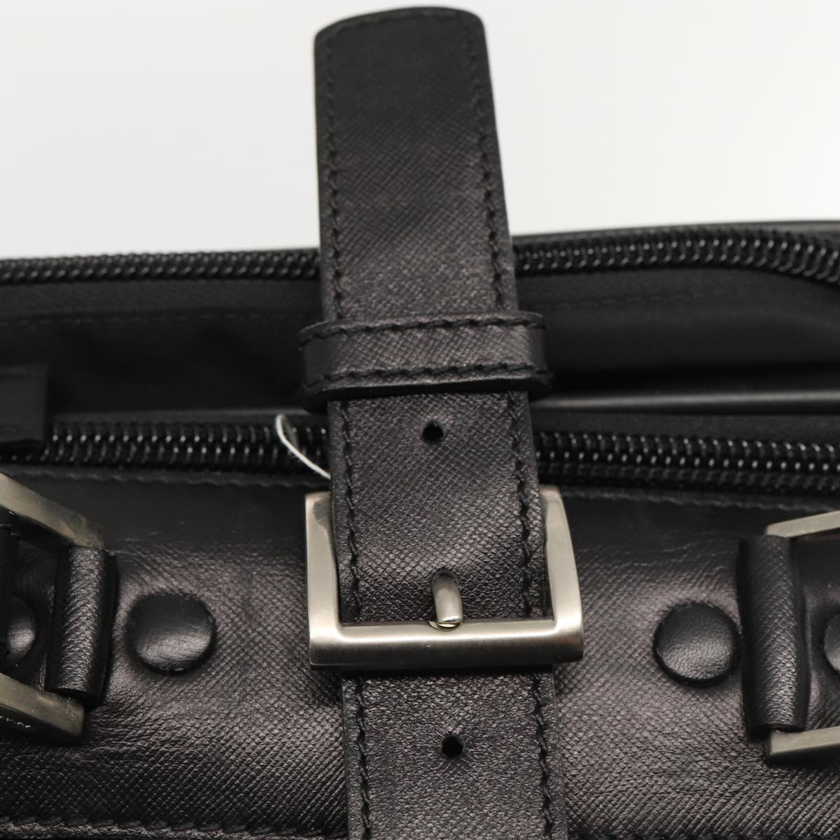 PRADA Boston Bag Nylon 2way Black Auth bs16545