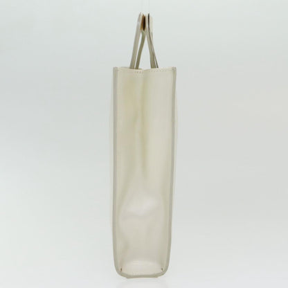 GUCCI Hand Bag Leather 2way White Auth bs16589