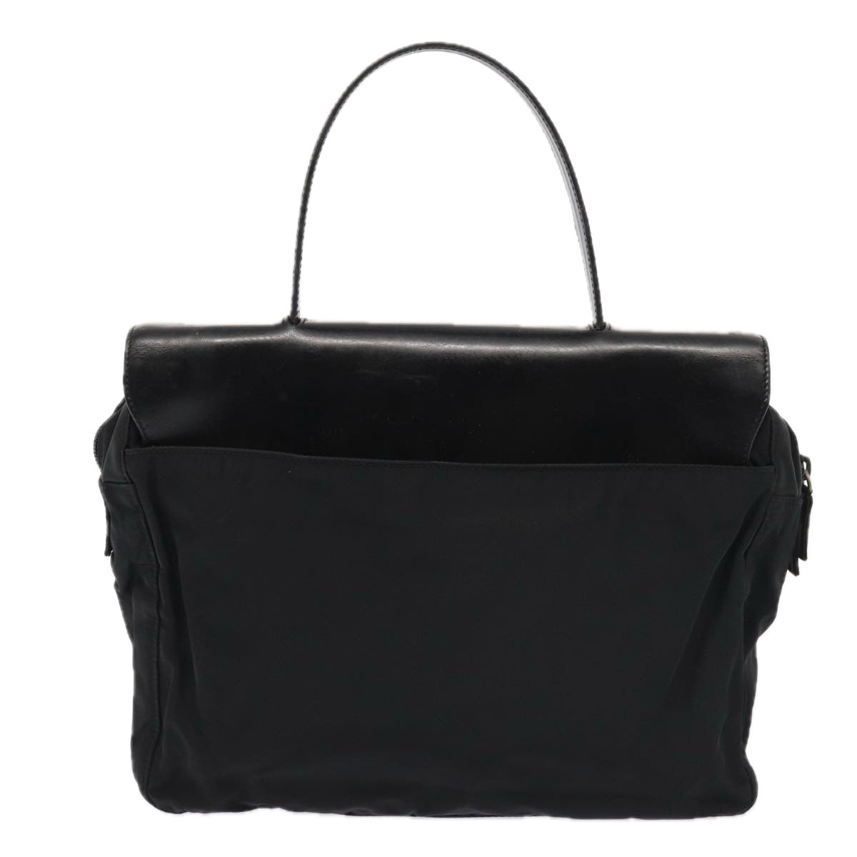 PRADA Hand Bag Nylon Black Auth bs16863