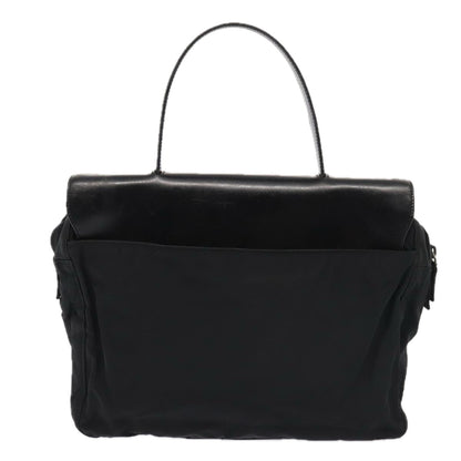 PRADA Hand Bag Nylon Black Auth bs16863