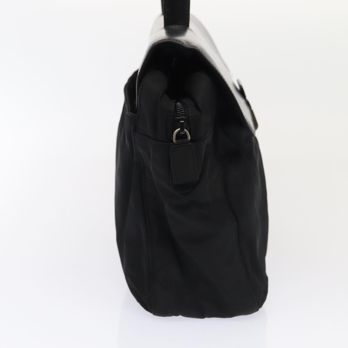 PRADA Hand Bag Nylon Black Auth bs16863