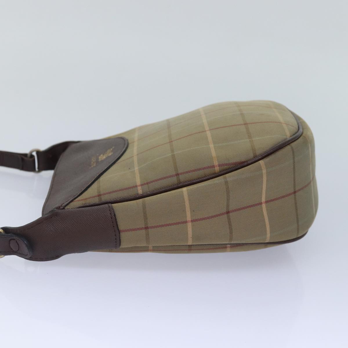 BURBERRYSs Nova Check Shoulder Bag Canvas Beige Auth bs16875