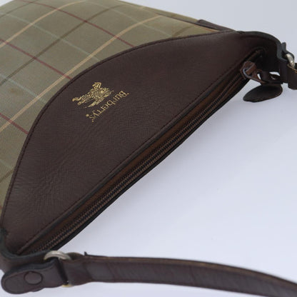 BURBERRYSs Nova Check Shoulder Bag Canvas Beige Auth bs16875