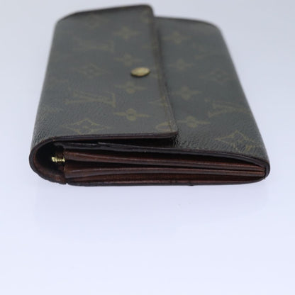 LOUIS VUITTON Monogram Pochette Porte Monnaie Credit Wallet M61725 Auth bs16926