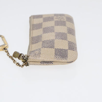 LOUIS VUITTON Damier Azur Pochette Cles Coin Purse N62659 LV Auth bs16937
