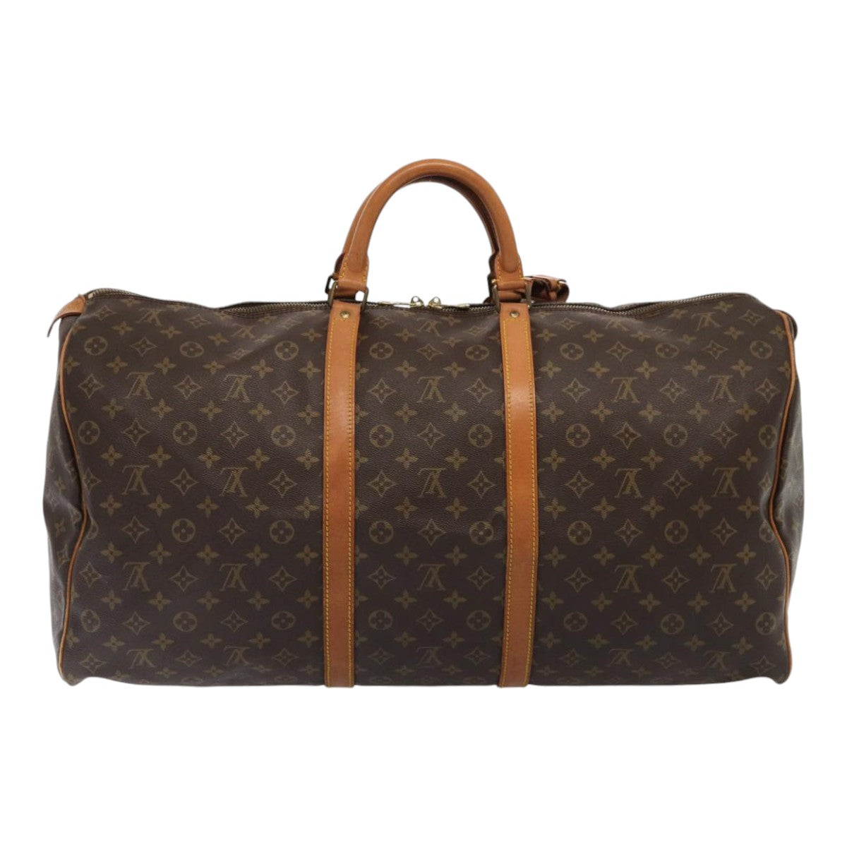 LOUIS VUITTON Monogram Keepall 60 Boston Bag M41422 LV Auth bs16940