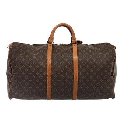 LOUIS VUITTON Monogram Keepall 60 Boston Bag M41422 LV Auth bs16940