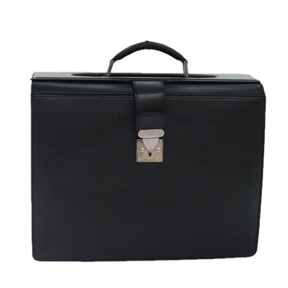 LOUIS VUITTON Taiga Leather Ural Briefcase Ardoise M30022 LV Auth bs16941