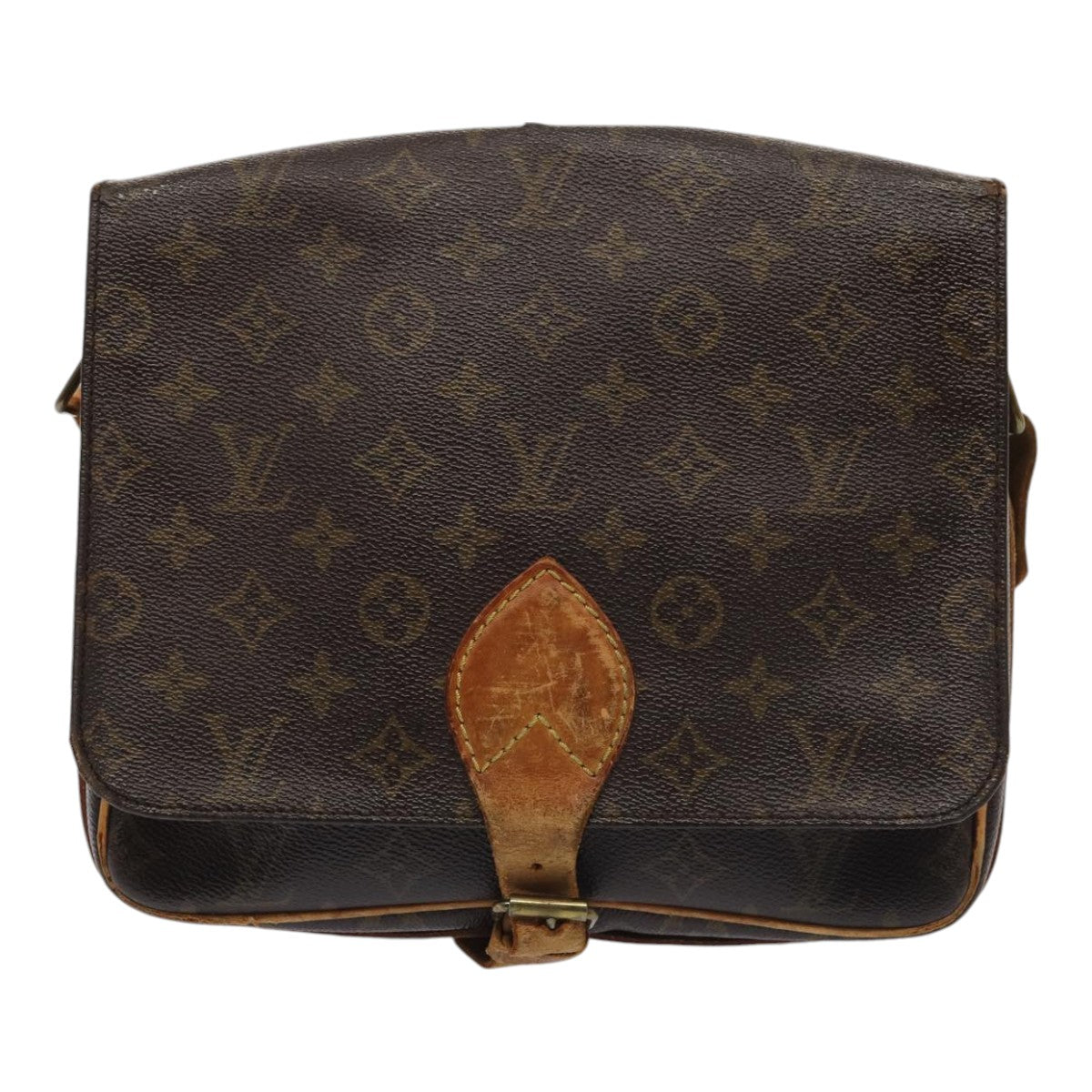 LOUIS VUITTON Monogram Cartouchiere GM Shoulder Bag M51252 LV Auth bs17000