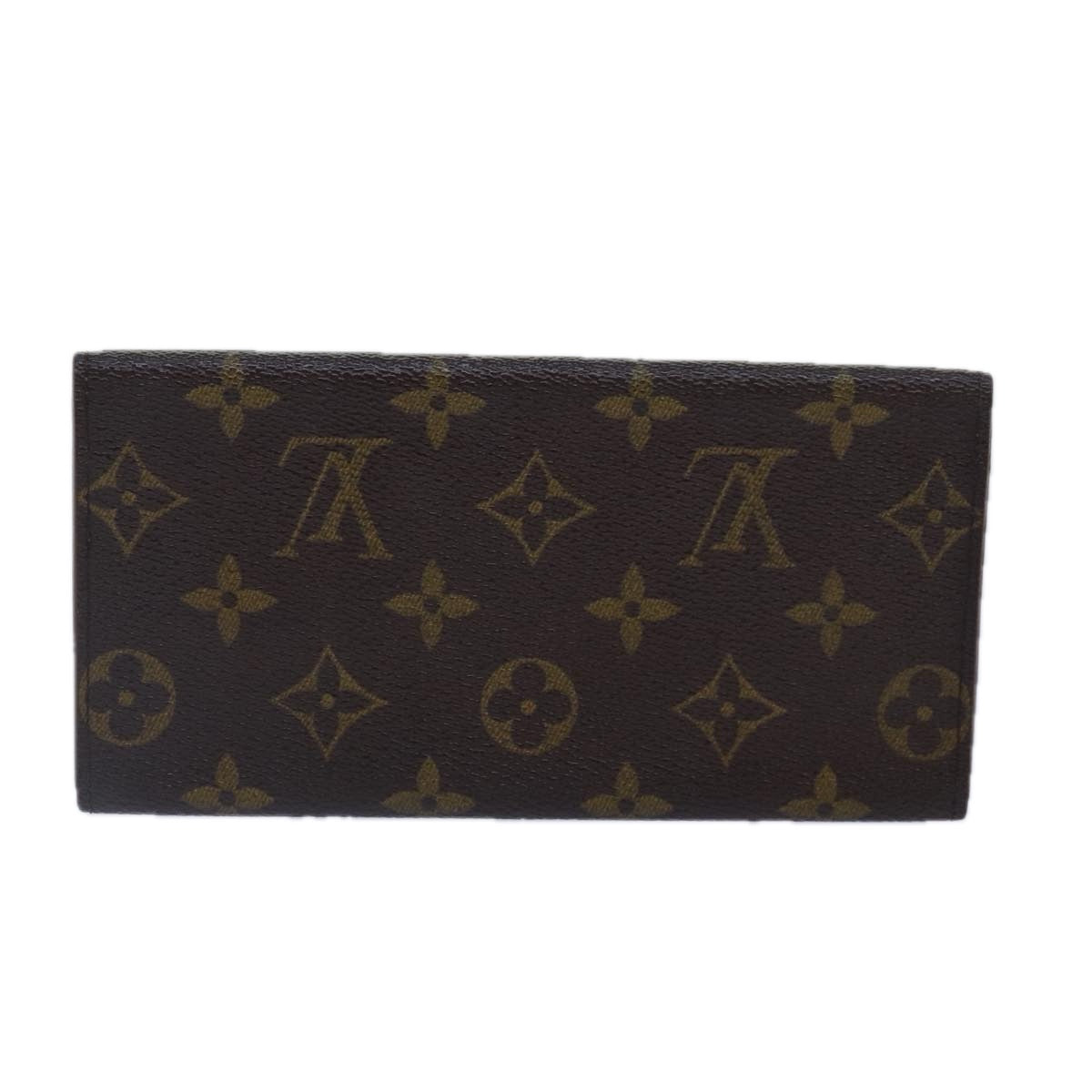 LOUIS VUITTON Monogram Porte Yen 3 Credit Long Wallet M61818 LV Auth bs17103