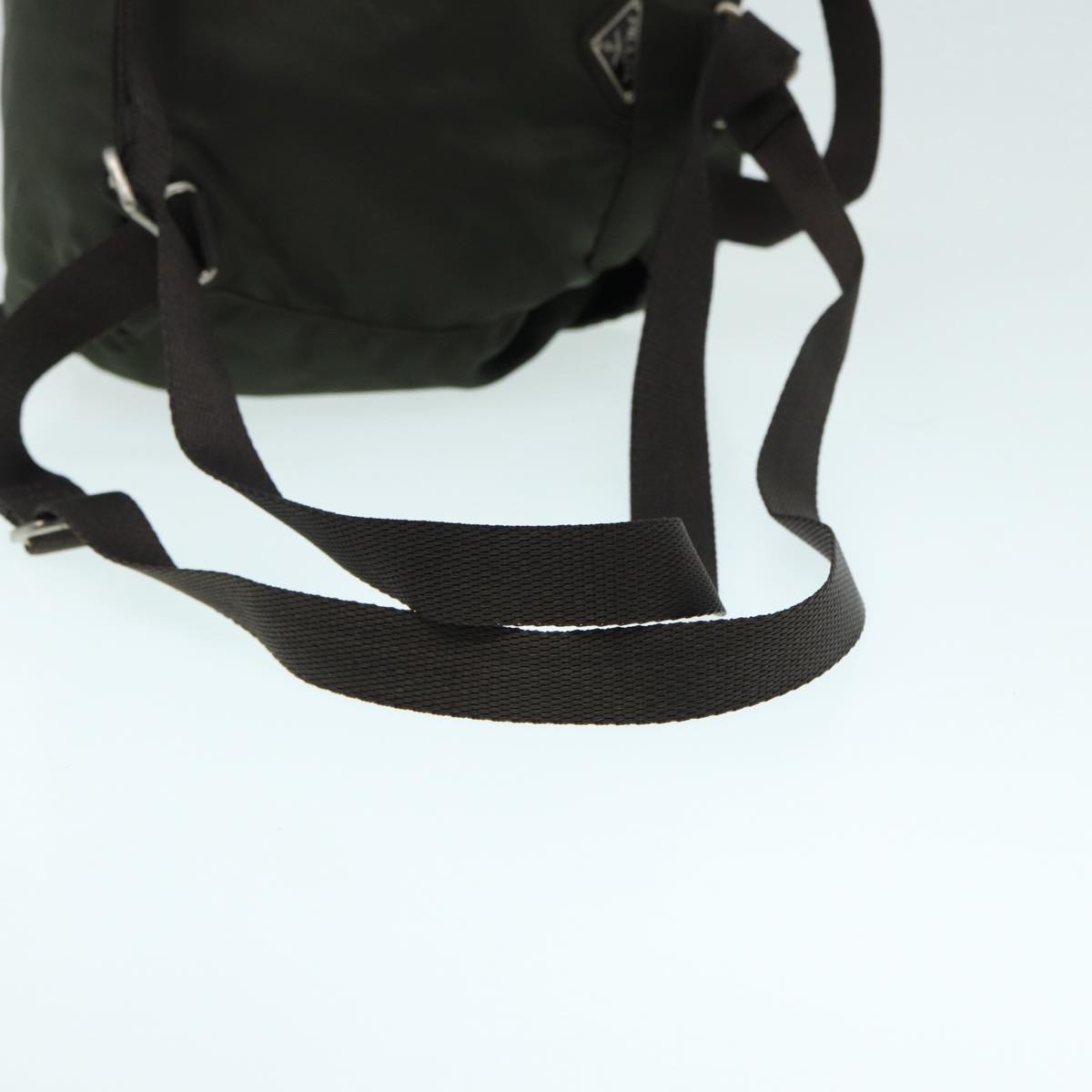 PRADA Backpack Nylon Khaki Auth bs17144