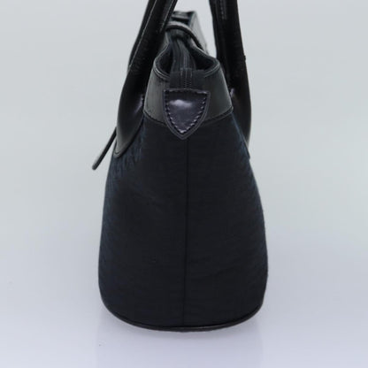 Balenciaga Tote Bag Canvas Silver Black Auth bs17170