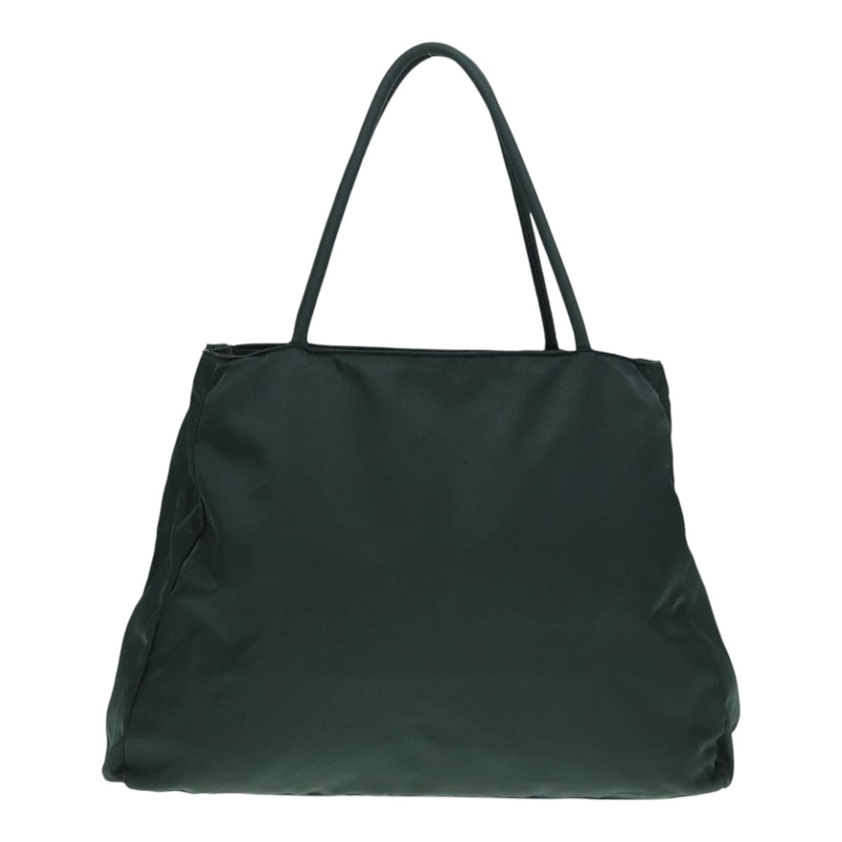 PRADA Hand Bag Nylon Green Silver Auth bs17500