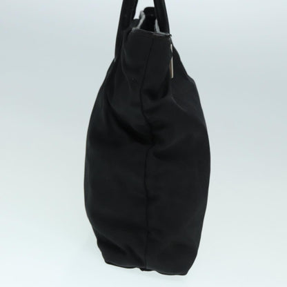 GUCCI Hand Bag Nylon Black Silver 002 2123 0458 Auth bs17662