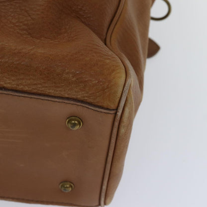 BURBERRYSs Boston Bag Leather Brown Auth bs17786