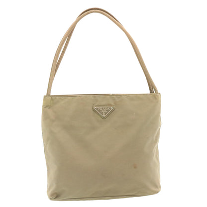 PRADA Hand Bag Nylon Khaki Auth bs205