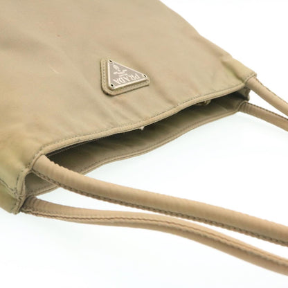 PRADA Hand Bag Nylon Khaki Auth bs205