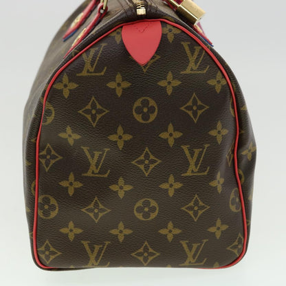 LOUIS VUITTON Monogram Totem Speedy 30 Hand Bag M41666 LV Auth bs2099A