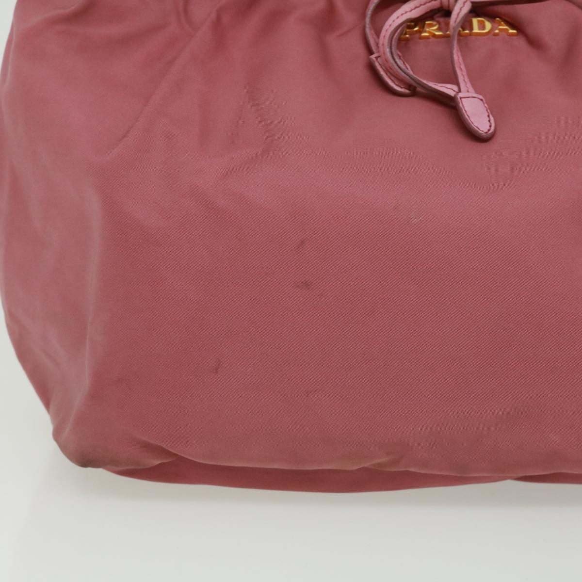 PRADA Hand Bag Nylon Pink Auth bs2904