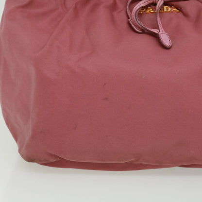 PRADA Hand Bag Nylon Pink Auth bs2904