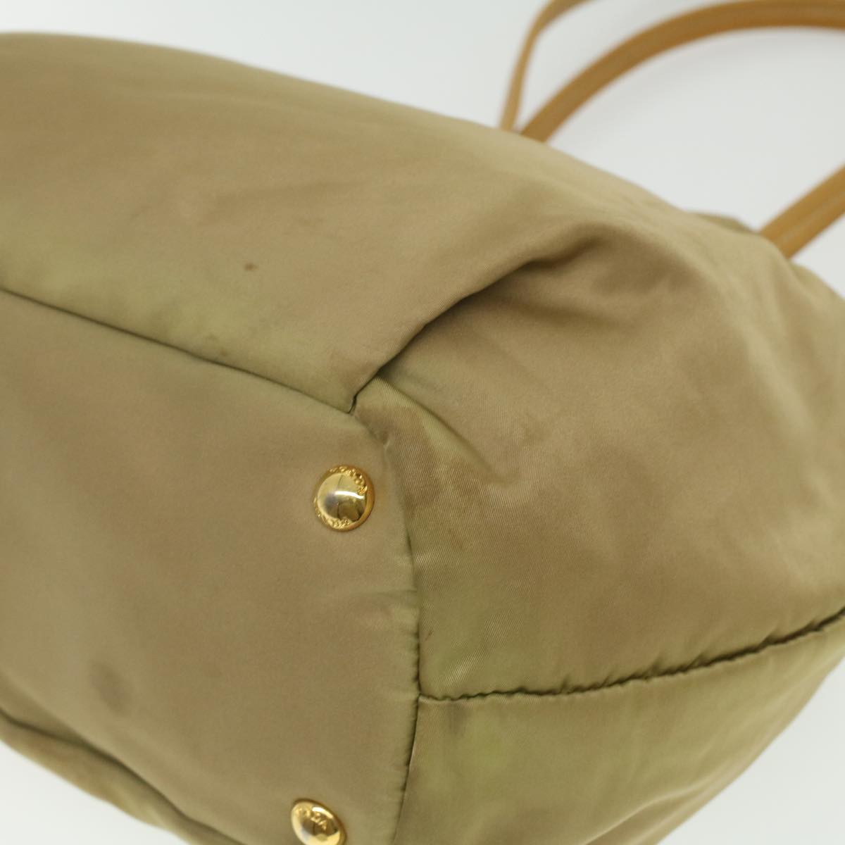 Prada Shoulder Bag Nylon Khaki  bs3848