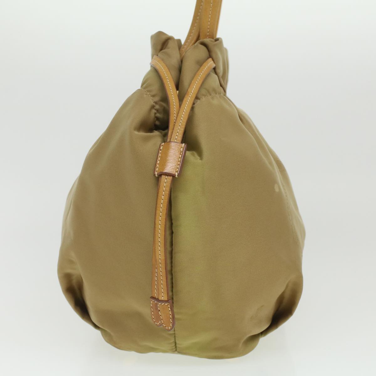 Prada Shoulder Bag Nylon Khaki  bs3848