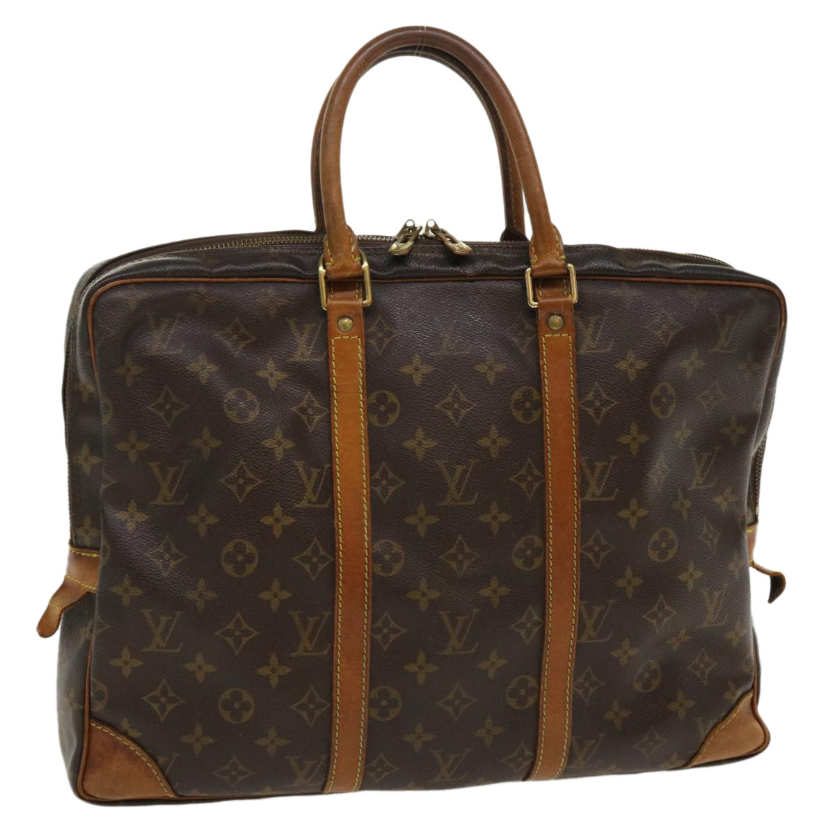 LOUIS VUITTON Monogram Porte Documents Voyage Business Bag M52005 LV Auth bs3894