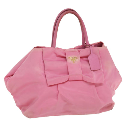 Prada Hand Bag Nylon Pink  bs3964