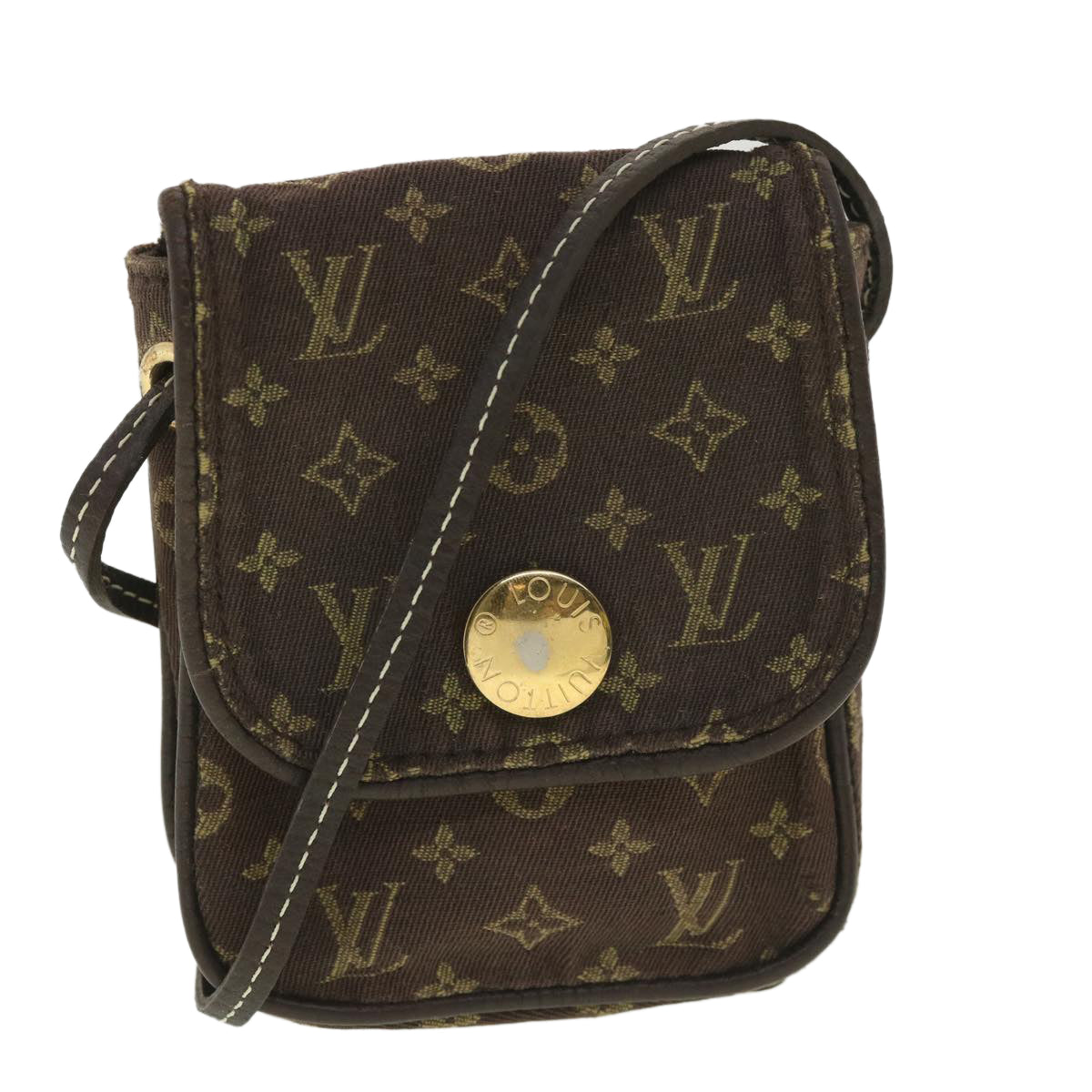 LOUIS VUITTON Monogram Mini Pochette Cancun Pouch Brown M95313 LV Auth bs4036
