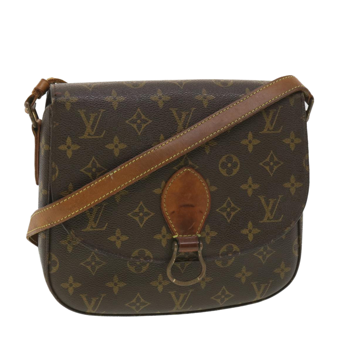 LOUIS VUITTON Monogram Saint Cloud GM Shoulder Bag M51242 LV bs4559