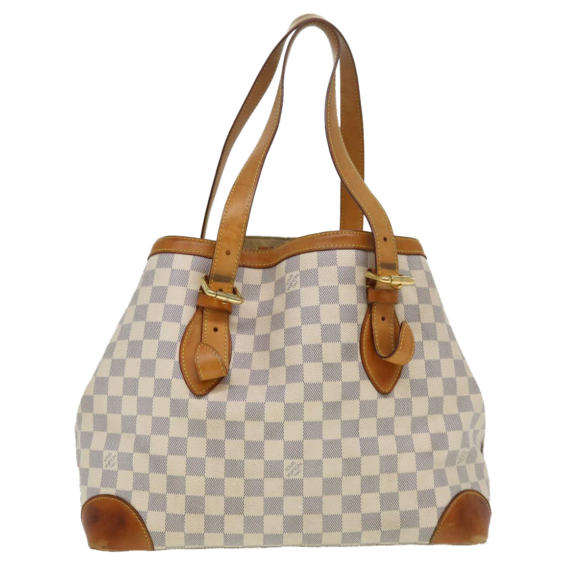 LOUIS VUITTON Damier Azur Hampstead MM Tote Bag N51206 LV bs4566