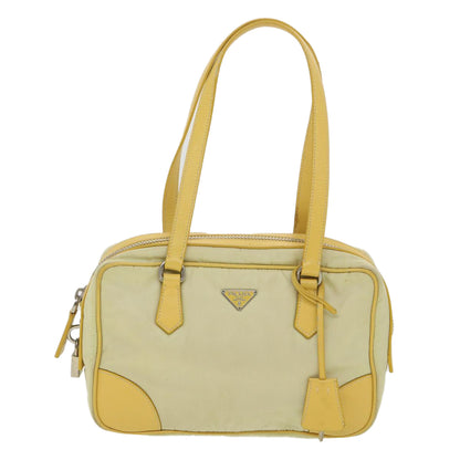 Prada Shoulder Bag Nylon Yellow  bs4580