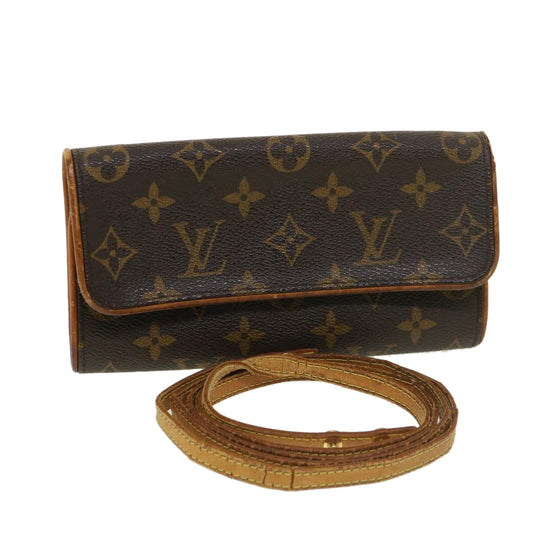LOUIS VUITTON Monogram Pochette Twin PM Shoulder Bag M51854 LV bs4672