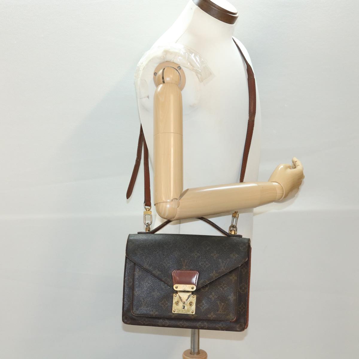 LOUIS VUITTON Monogram Monceau26 Shoulder Bag 2way M51187 LV bs4675