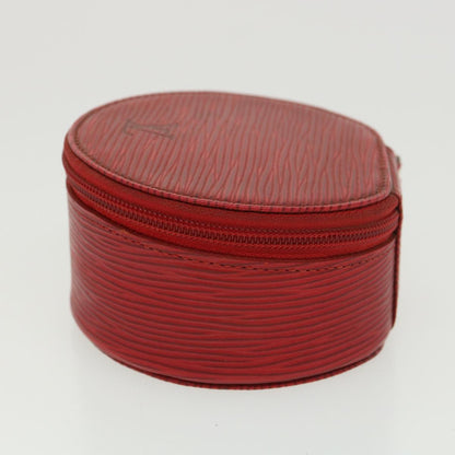 LOUIS VUITTON Epi Ecrin Bijoux 10 Jewelry Box Red M48217 LV bs4719