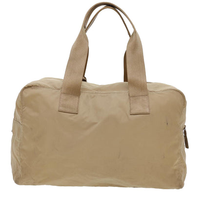 Prada Boston Bag Nylon Beige  bs4903