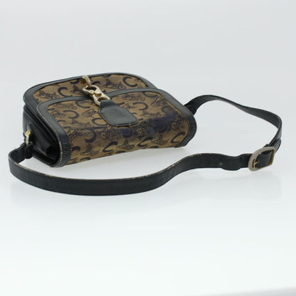 Celine C Macadam Canvas Shoulder Bag Navy  bs5114
