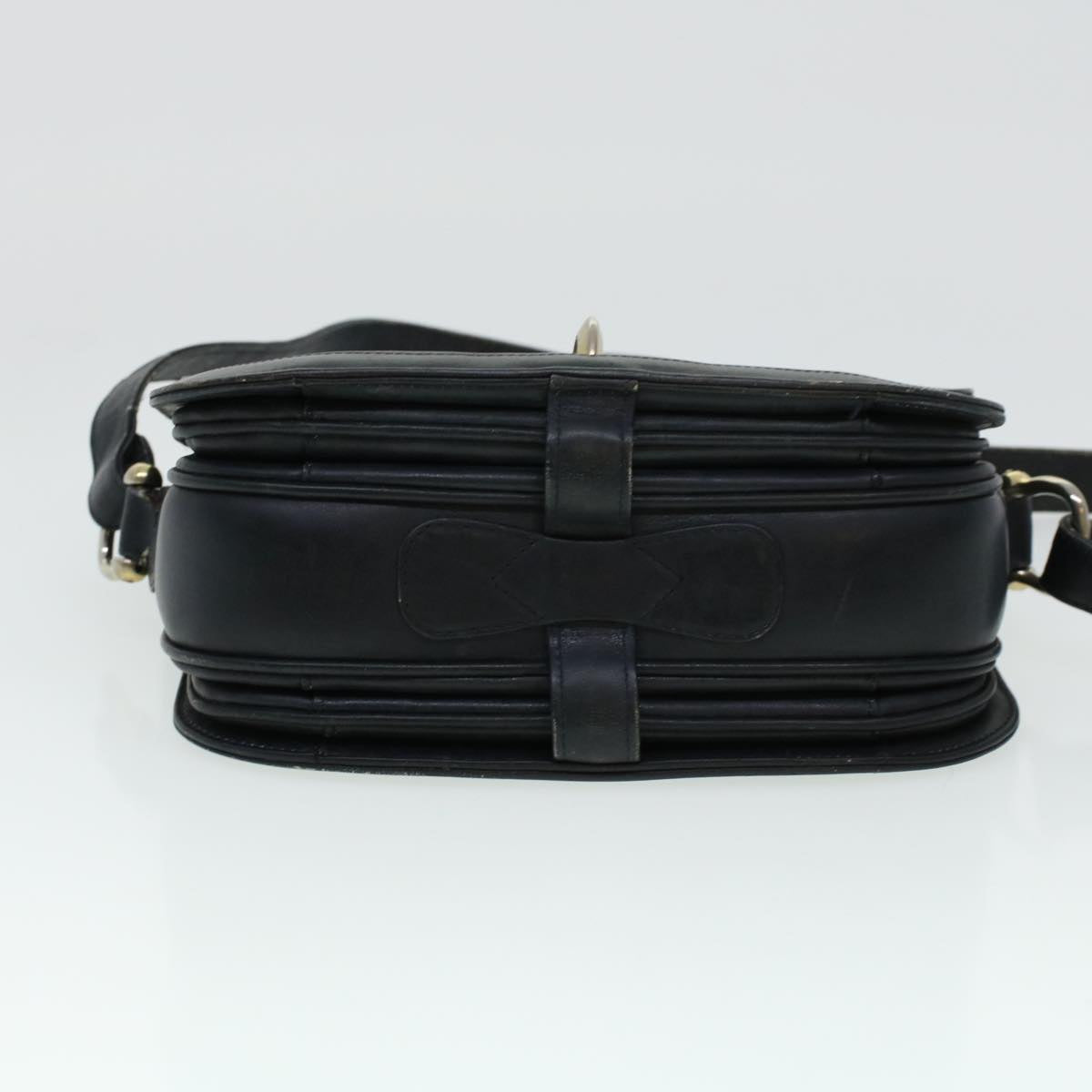 Celine C Macadam Canvas Shoulder Bag Navy  bs5114