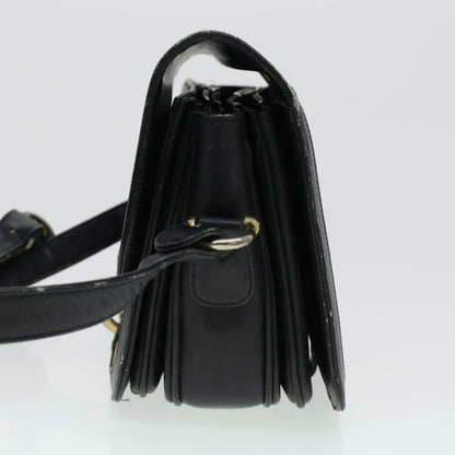 Celine C Macadam Canvas Shoulder Bag Navy  bs5114