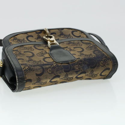 Celine C Macadam Canvas Shoulder Bag Navy  bs5114