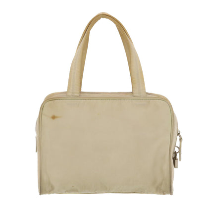 Prada Hand Bag Nylon Beige  bs5267