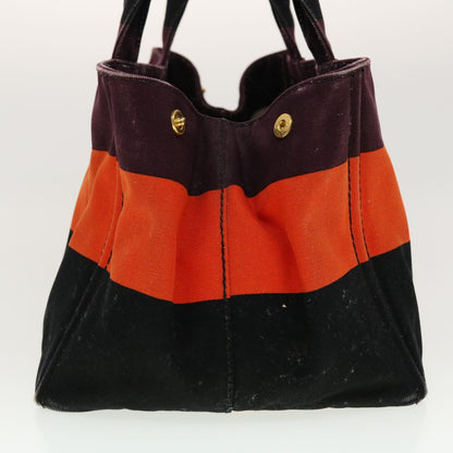 PRADA Kanapa MM Hand Bag Canvas Orange Auth bs5398