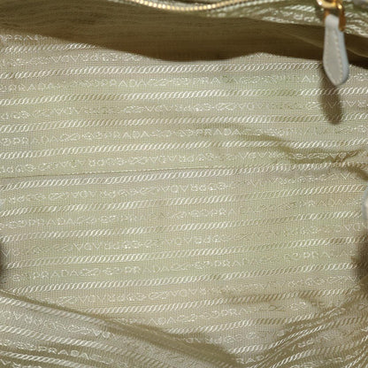 Prada Hand Bag Nylon Beige  bs5442