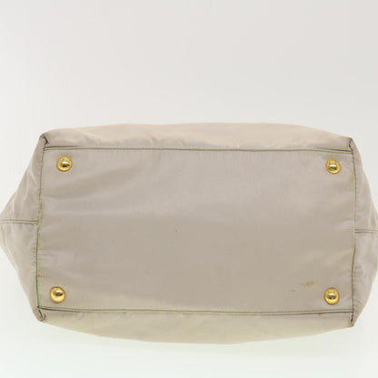 Prada Hand Bag Nylon Beige  bs5442