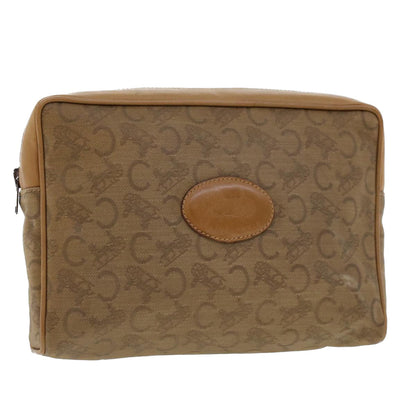 Celine C Macadam Canvas Clutch Bag Beige  bs5459