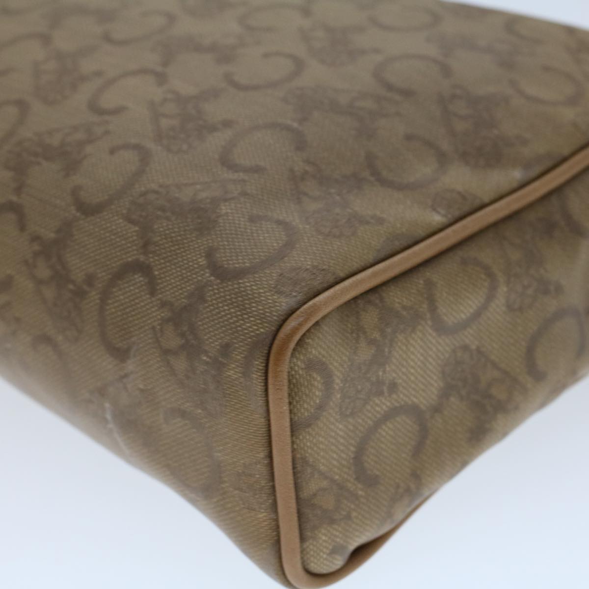 Celine C Macadam Canvas Clutch Bag Beige  bs5459